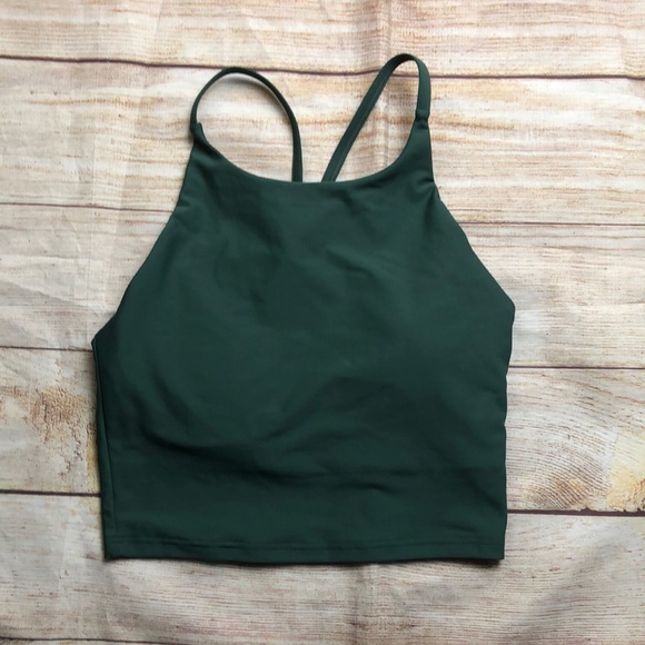 Old Navy Green Power Soft Crop Top - Picture 1 of 6
